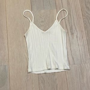 Brandy Melville white skylar tank